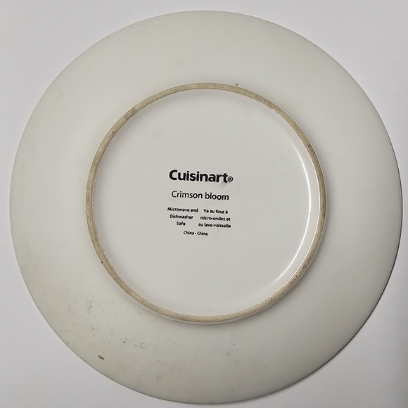 8" Cuisinart Dinnerware Crimson Bloom Salad Plate - Picture 3 of 8